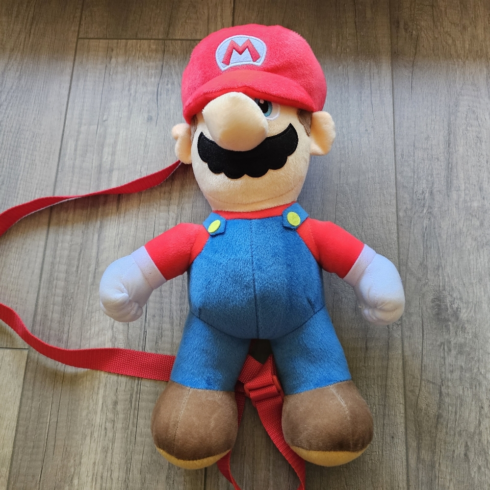 Super Mario Bros Plush Backpack Stuffed Figure Toy